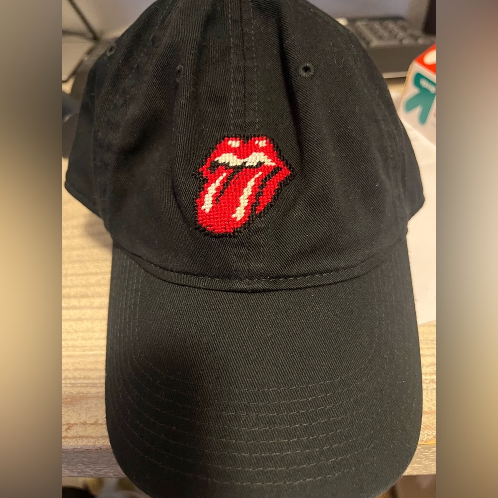 Smathers and Branson Rolling Stones needlepoint hat NWOT